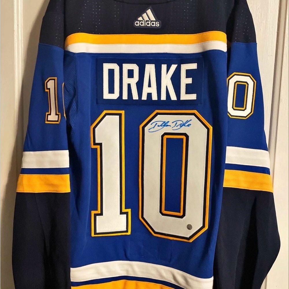 Dallas Drake St.Louis Blues Adidas Pro Jersey Signed Autographed Frameworth COA
